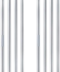 Outdoor Canopy Pole Kit 4-Section Iron Tube Tent Support 2.4M