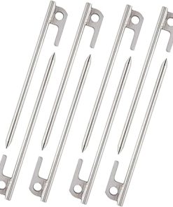 Portable Lightweight Steel Tent Pegs Easy Insertion Stakes for Camping