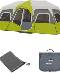 CORE 12 Person Instant Cabin Tent Footprint and Tent Kit Included