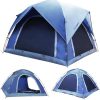 Preself 4 Season Tipi Tent, Hot Tent with Canopy, Standing Room, Teepee Tent for Hunting Family Team Camping Hiking 3