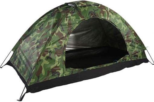 Single Camouflage Tent for Outdoor Use Park and Home Activities