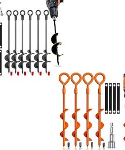 Heavy Duty Ground Anchors for Swing Sets 10 Pack
