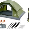 Tangkula Inflatable Camping Tent for 4-6 People with Carrying Bag 4