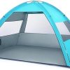 Totority Large Folding Beach Tent 10x10ft Portable Family Shelter
