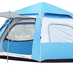 4-Person Foldable Camping Tent for Easy Setup Waterproof and UV Safe