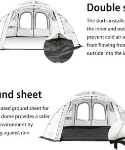 Weather Resistant 6-8 Person Family Camping Tent Easy Setup 13.8ft 2