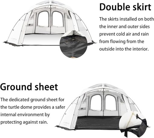 Weather Resistant 6-8 Person Family Camping Tent Easy Setup 13.8ft - Image 2