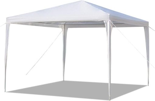 3x3m Waterproof Tent with Spiral Tubes in White Color