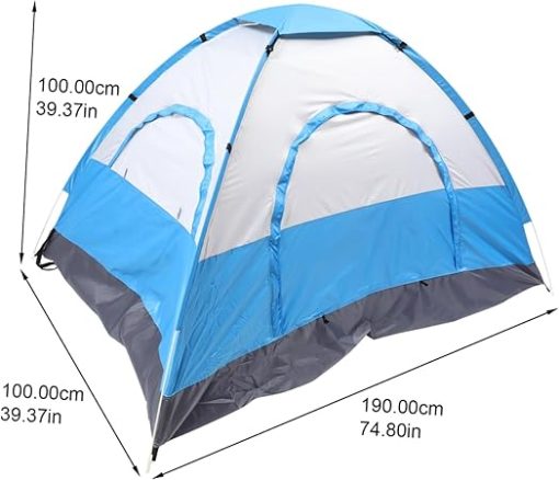 Portable Beach Tent Sunshade Mat with Mesh Windows for Camping - Image 2