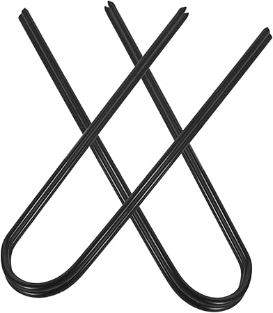 Balacoo U Shaped Iron Ground Stakes for Outdoor Tents Windproof Balacoo U Shaped Iron Ground Stakes for Outdoor Tents Windproof