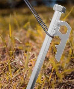 20 Cm Stainless Steel Tent Inserts Multifunctional Camping Tool 2