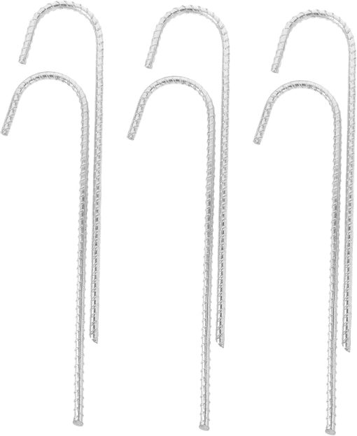 Heavy Duty Tent Stakes 6pcs Portable Ground Pegs for Camping Accessories