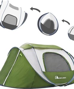 4 Person Waterproof Pop Up Camping Tent Sets Up in 10 Seconds 2