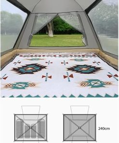 Compact 3-4 Person Waterproof Family Camping Tent with Quick Setup 2