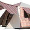 Family Camping Tent for 3-4 People Waterproof Quick Open Outdoor Use