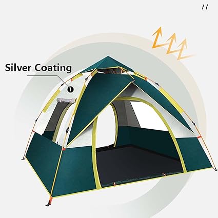 Waterproof 4-Season Pop-Up Camping Tent for 2-3 People, Ultralight 2 Waterproof 4-Season Pop-Up Camping Tent for 2-3 People, Ultralight - Image 2