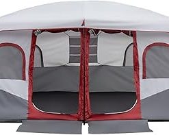 Spacious 10 Person Family Cabin Tent with Storage Pockets and Durability