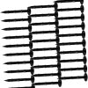 100 Pack Black Plastic Ground Nails for Gardening Camping Outdoor Use