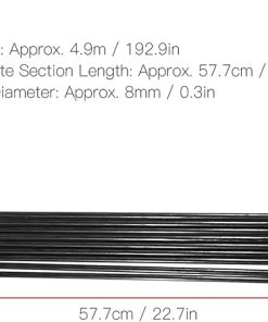 Universal 9 Sections Fiberglass Camping Tent Poles for Outdoor Use 2