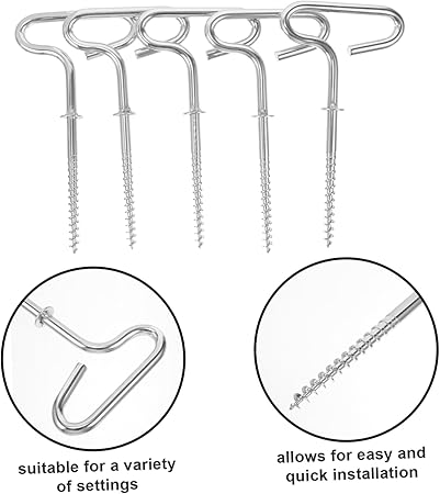 Milisten 6 Pack Spiral Tent Stakes Camping Ice Anchor Drill Adapter 2 Milisten 6 Pack Spiral Tent Stakes Camping Ice Anchor Drill Adapter - Image 2
