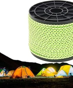 Reflective Camping Rope 50 M Length 4 Mm Thickness Outdoor Use