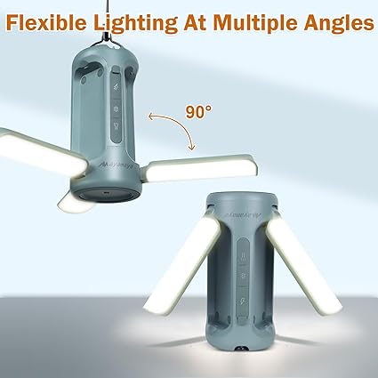 Rechargeable 10000mAh LED Lantern with 5 Modes for Camping Tents 2 Rechargeable 10000mAh LED Lantern with 5 Modes for Camping Tents - Image 2