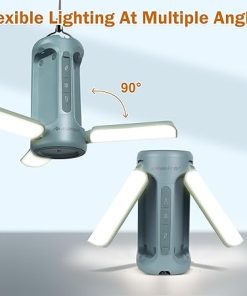 Rechargeable 10000mAh Foldable Lantern and Telescoping Tent Poles 2