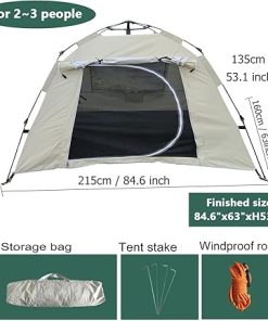Automatic Pop-Up Tent for 2-3 Persons Quick Opening Rainproof Portable 2