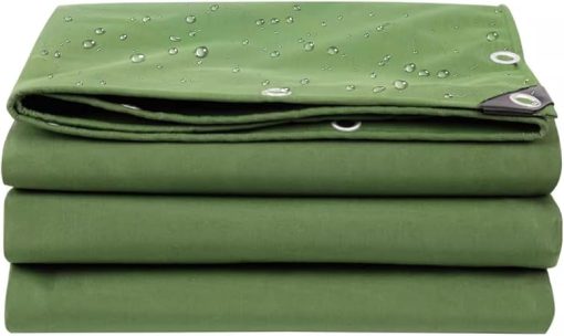 Durable Canvas Tarp for Camping Tent Hammock Ground Cover 2x6m