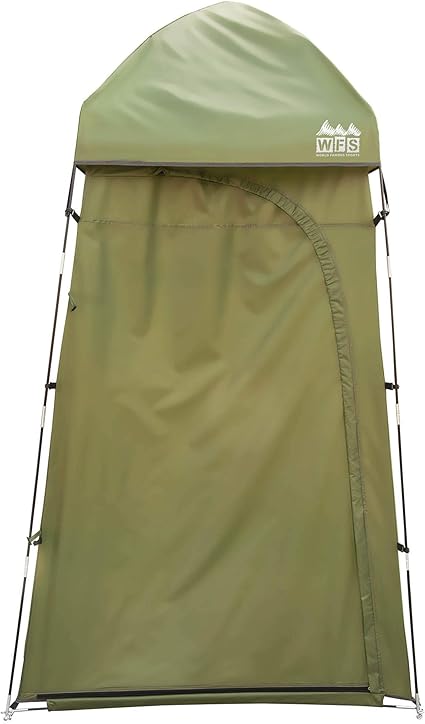 World Famous Sports Privacy Shelter Tent, Green, Waterproof Shell Fabric, Roomy 4′ x 4′ x 7′ Tall, Great for Outdoor Privacy, Toilet, Camp Shower, Changing Room, Storage and More. World Famous Sports Privacy Shelter Tent, Green, Waterproof Shell Fabric, Roomy 4' x 4' x 7' Tall, Great for Outdoor Privacy, Toilet, Camp Shower, Changing Room, Storage and More.