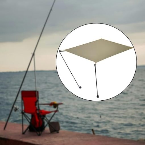 Portable Folding Camping Chair with Shade for Fishing and Hiking - Image 2