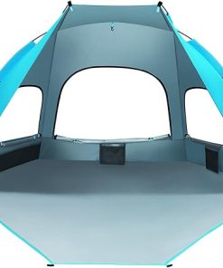 Toyvian Beach Tent Sun Shade Large Portable Tent for Camping Hiking
