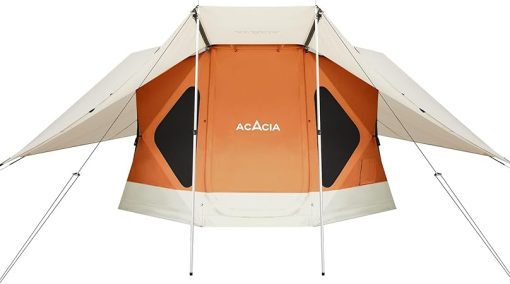 Acacia XL Tent for 4 to 6 Person Camping with Canopy in Persimmon