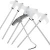 120 Plastic Ground Nails for Landscaping Gardening Tools Black Stakes 3