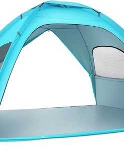 Family-Friendly Portable Pop-Up Tent with Sun Canopy for Camping