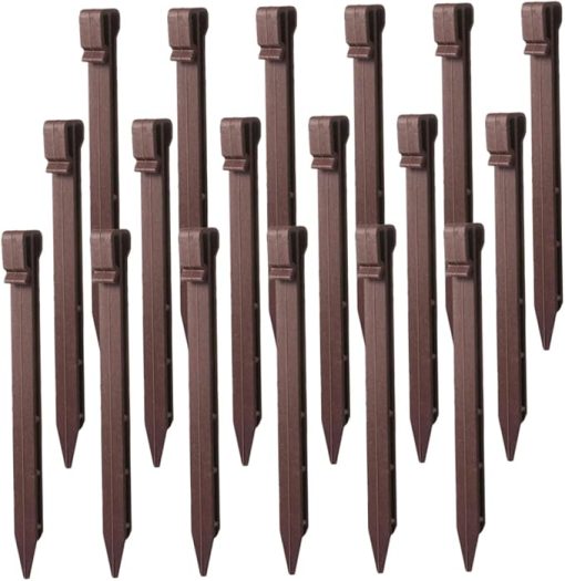Durable Plastic Garden Stakes 30Pcs for Tent and Landscape Projects