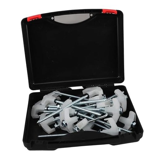 Heavy Duty Spiral Ground Screw Pegs Glow in Dark Camp Tent Stakes