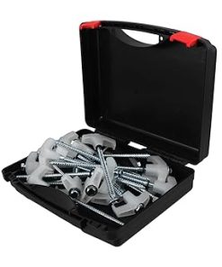 Heavy Duty Spiral Glow Tent Stakes with Extraction Tool and Storage Box