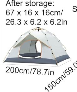Portable Multi-Function Pop-Up Tent for Easy Outdoor Camping 2