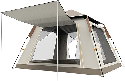 3-4 Person Waterproof Pop Up Tent for Easy Camping Setup Outdoors 3-4 Person Waterproof Pop Up Tent for Easy Camping Setup Outdoors