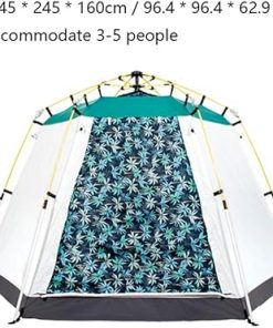 Hexagon Automatic Waterproof Tent for 3-5 People Outdoor Hiking 2