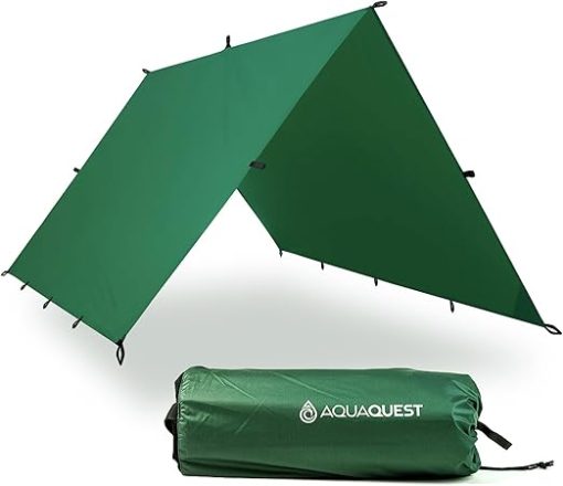 AquaQuest Ultralight Camping Tarp Waterproof Tent Cover 15x15 ft