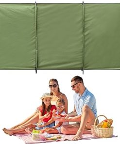 Wind Blocker 4.6×9.8 Feet Oxford Cloth Beach Privacy Screen Set 2