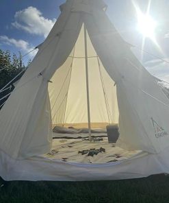 Spacious 4-Season Tipi Tent for Family Camping and Glamping 9.85ft 2