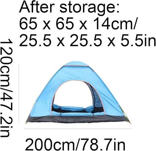 Outdoor Portable Camping Tents for 3-4 People Easy to Install - Image 2