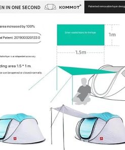 Automatic Panoramic Sunroof Tent for Outdoor Camping and Travel 2