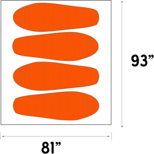 Kelty Outfitter 4 Pro Tent Footprint for Outdoor Protection - Image 2