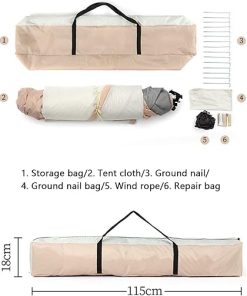 3-4 Person Rainproof Camping Tent Easy Setup Outdoor Hiking Shelter 2