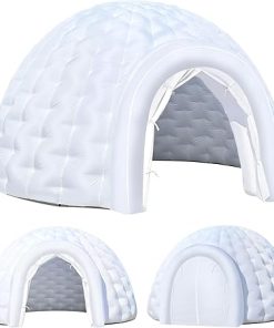 OZIS Inflatable Igloo Dome Tent with Led Light and 180W Blower