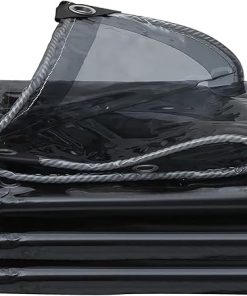 Heavy Duty Clear PVC Tarp with Reinforced Eyelets for Outdoor Use